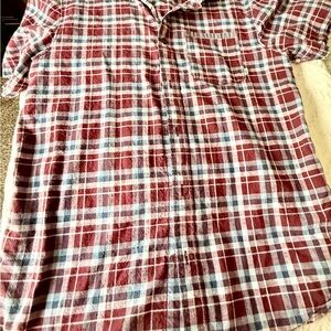 Vans Men's Multicolor Plaid Button Down Shirt